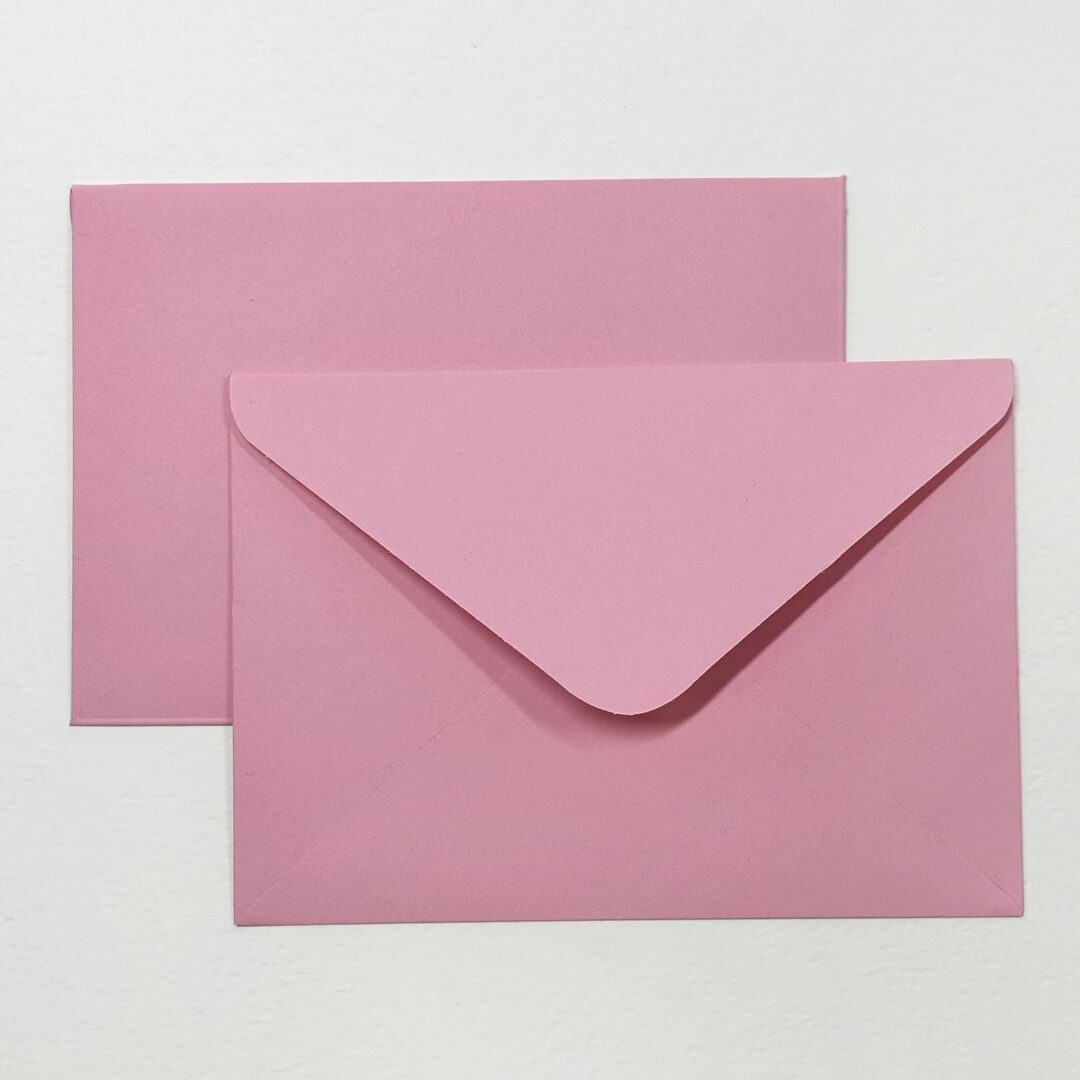 Конверти С6 з дизайнерського паперу Creative board flamingo рожеві