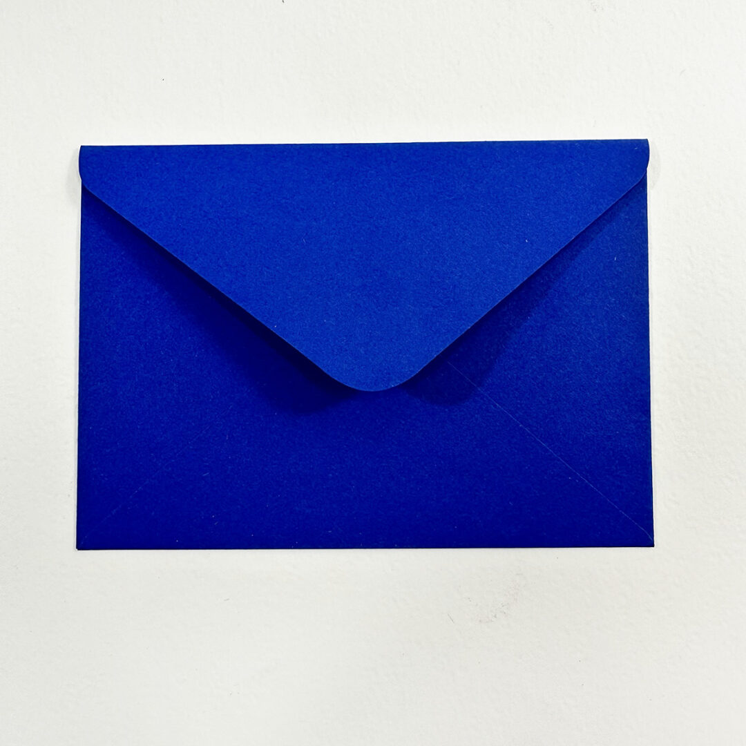 Конверти С6 з дизайнерського паперу Creative board sapphire сині
