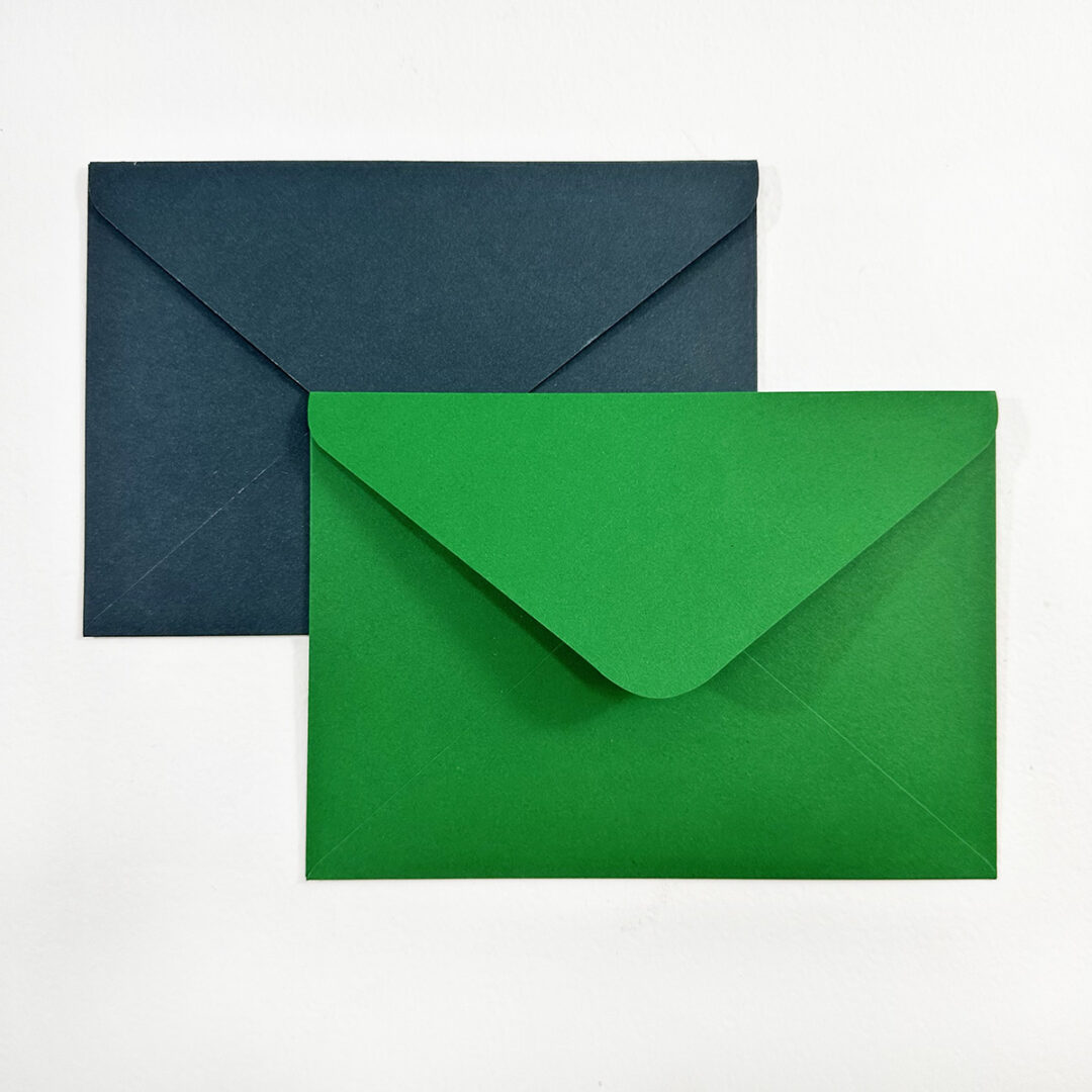 Конверти С6 з дизайнерського паперу Creative board зелені