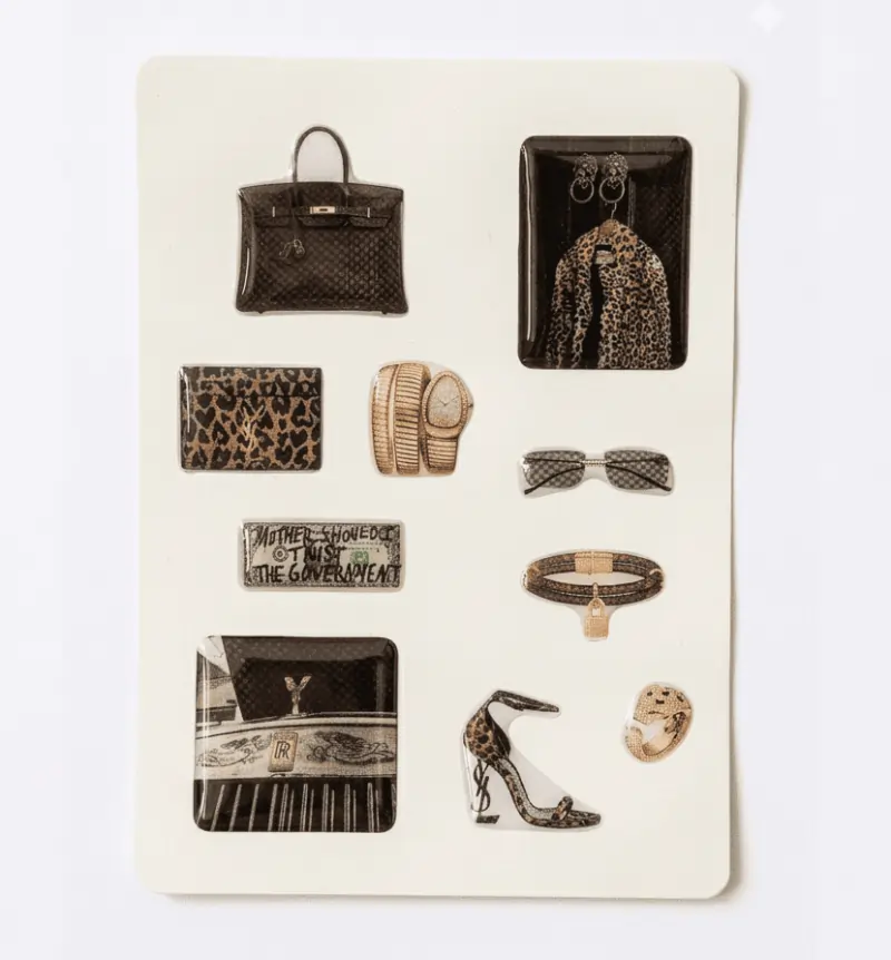 Стікерпак «Leopard & Gold Luxury»