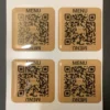 Об’ємні стікери з QR-кодом для меню ресторану з епоксидною заливкою